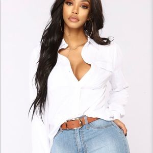 Fashion Nova white Shirt